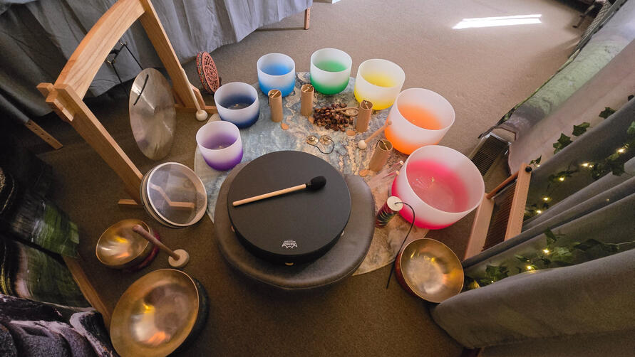 Sound Bath Setup Sound Bath Setup